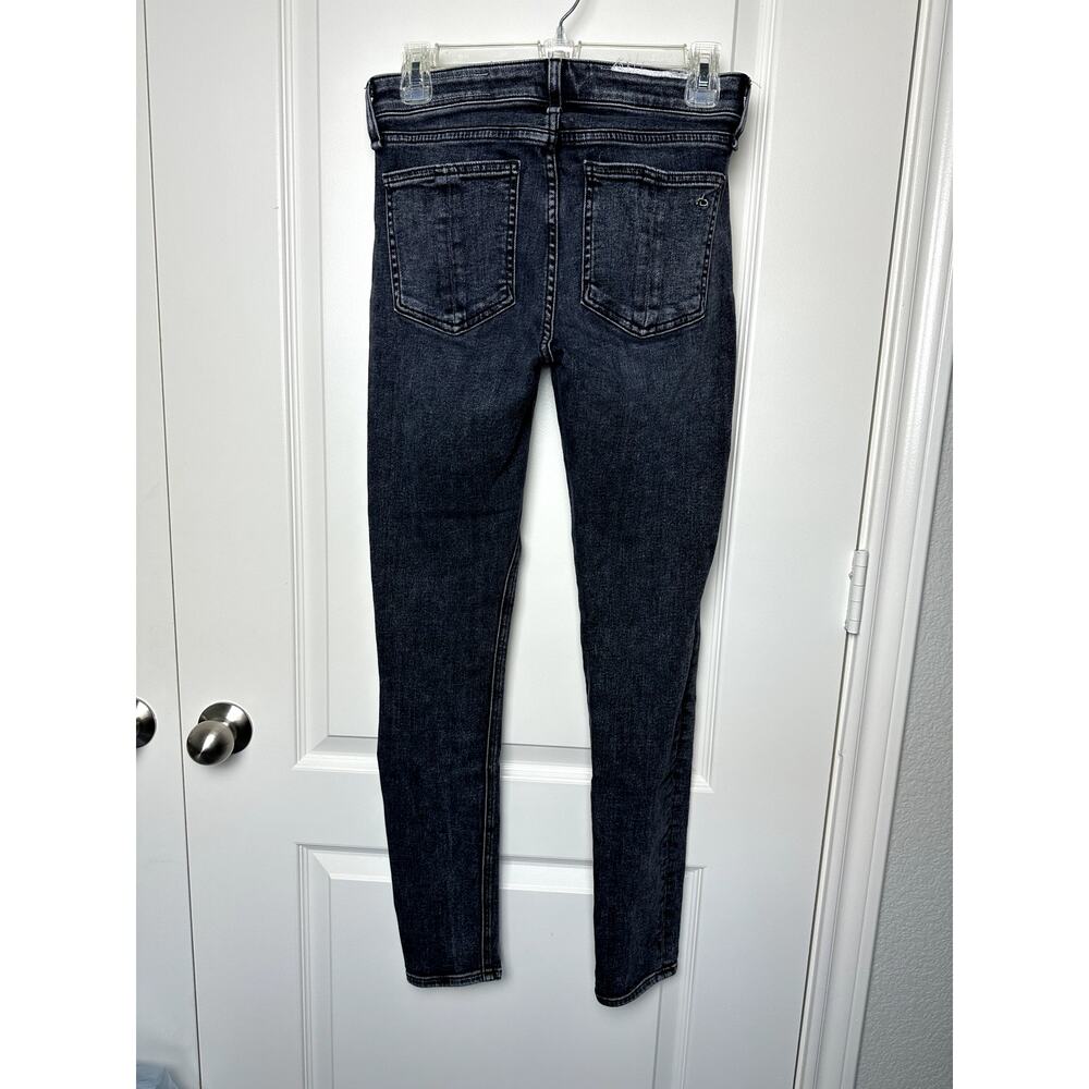 Rag & Bone 26 Cate Mid-Rise Skinny Black Jeans‎ - Picture 2 of 4
